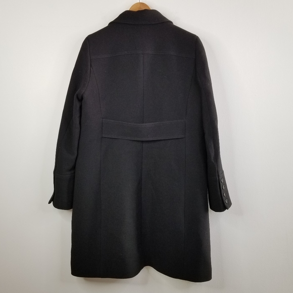 J Crew Wool Double Cloth Metro Coat 16 Black - Picture 5 of 7